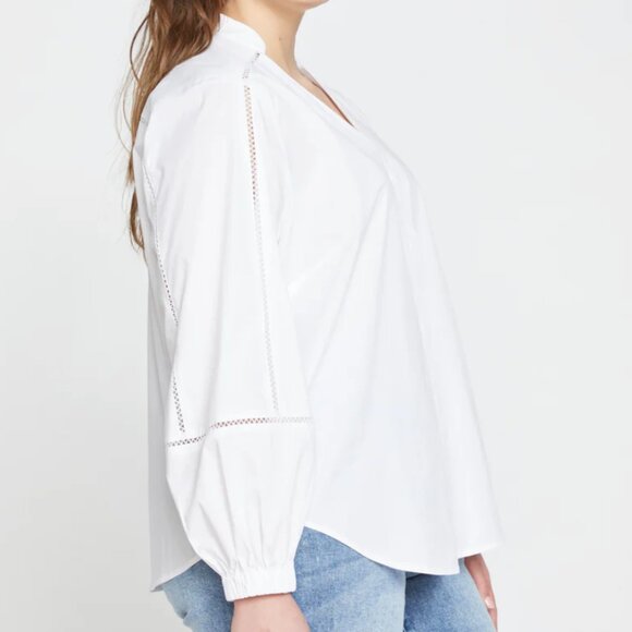 Universal Standard Saint-Honore Poplin Blouse Size XS (10-12) - Picture 3 of 8